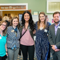 Alumni posing for photo
